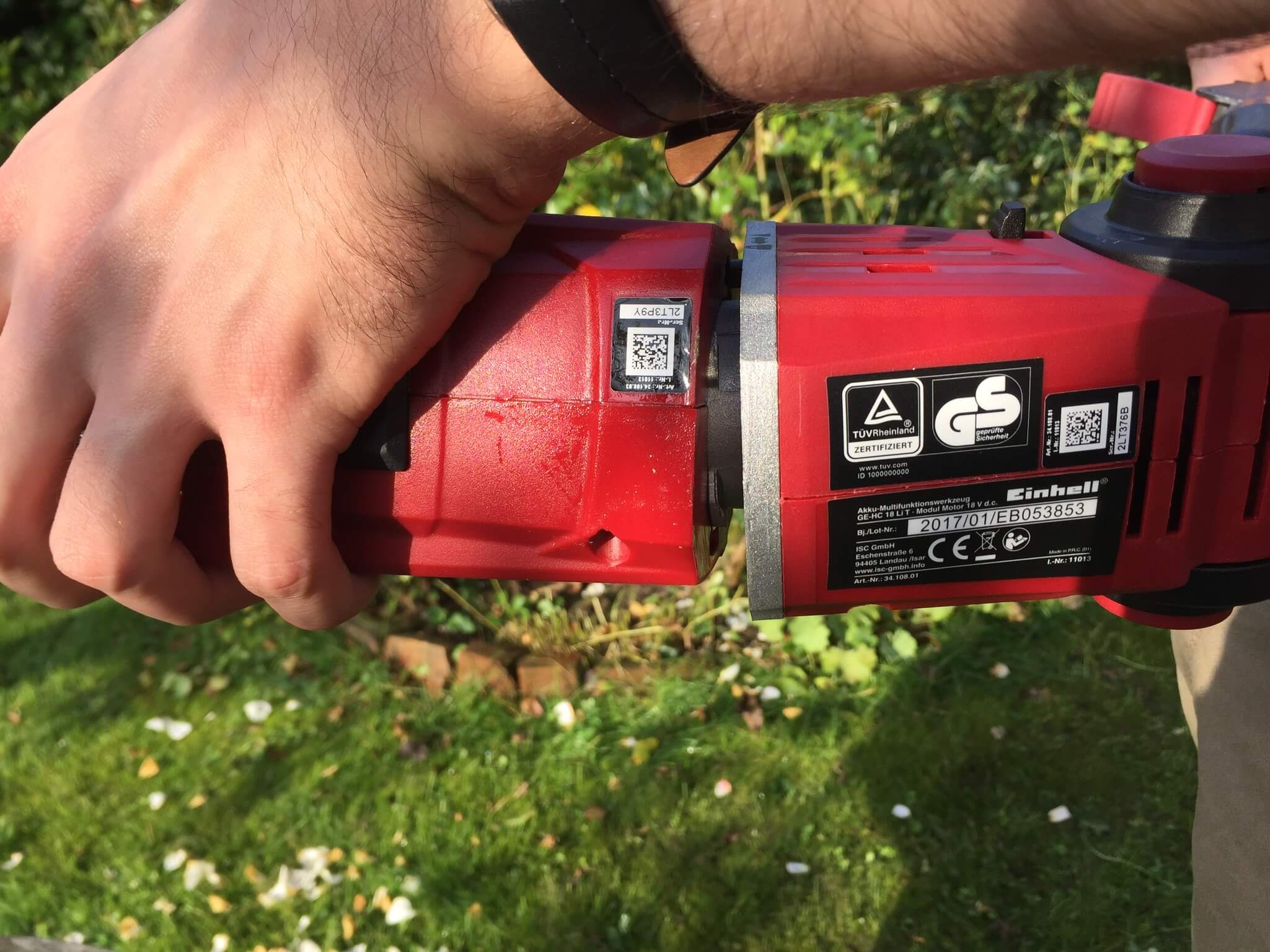 Einhell Akku Hochentaster und Heckenschere GE-HC 18 Li T Set