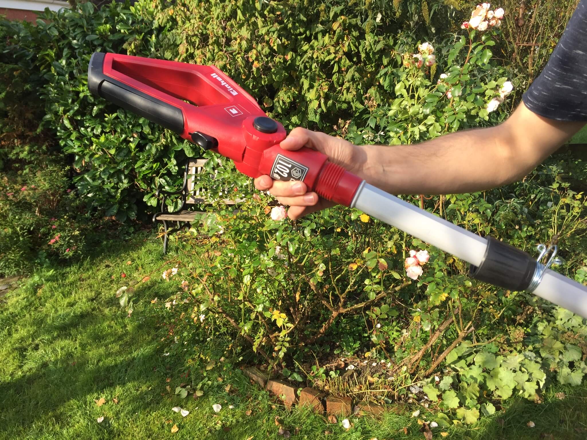 Einhell Akku Hochentaster und Heckenschere GE-HC 18 Li T Set