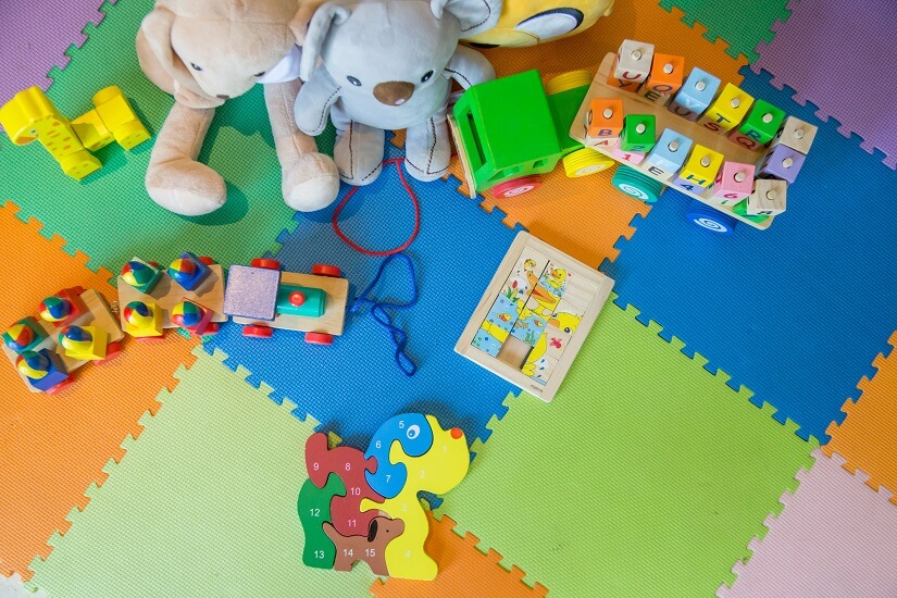 Schaumstoffmatten im Kinderzimmer